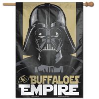 Colorado Buffaloes star wars vader Vertical Flag 28" x 40"