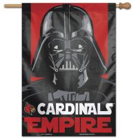 Louisville Cardinals star wars vader Vertical Flag 28" x 40"
