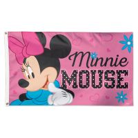 / Disney Flowers and Hearts Flag - Deluxe 3' X 5' Minnie Mouse