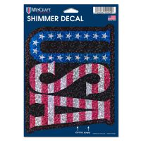 Patriotic Shimmer Decals 5" x 7"