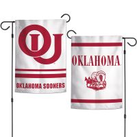 Oklahoma Sooners / Vintage Collegiate Garden Flags 2 sided 12.5" x 18"