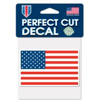 Patriotic Perfect Cut Color Decal 4" x 4"
