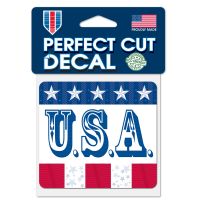 Patriotic Perfect Cut Color Decal 4" x 4"