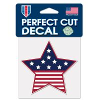 Patriotic Perfect Cut Color Decal 4" x 4"