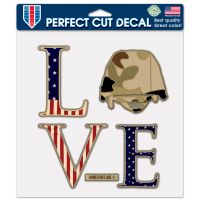 Patriotic Perfect Cut Color Decal 8" x 8"