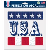 Patriotic Perfect Cut Color Decal 8" x 8"