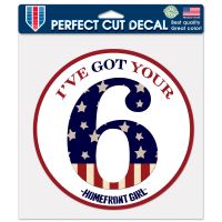 Patriotic Perfect Cut Color Decal 8" x 8"