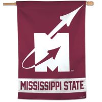 / Vintage Collegiate Flying M Logo Vertical Flag 28" x 40"