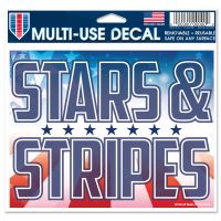 Patriotic Multi-Use Decal -Clear Bckrgd 5" x 6"