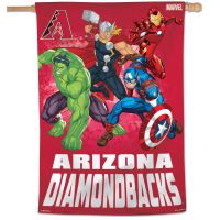 Arizona Diamondbacks (c) 2021 MARVEL Vertical Flag 28" x 40"