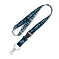 Utah State Aggies Lanyard w/detachable buckle 1"