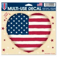 Patriotic Multi-Use Decal - cut to logo 5" x 6"