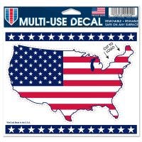 Patriotic Multi-Use Decal - cut to logo 5" x 6"