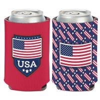 Patriotic USA BANNER Can Cooler 12 oz.