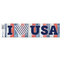 Patriotic Bumper Strip 3" x 12"