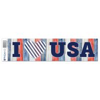 Patriotic Bumper Strip 3" x 12"