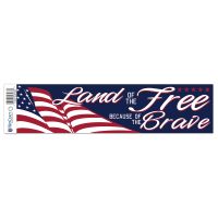 Patriotic Bumper Strip 3" x 12"