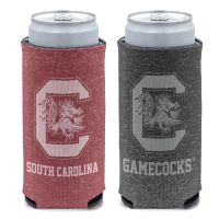 South Carolina Gamecocks Colored Heather 12 oz Slim Can Cooler