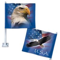 Patriotic Car Flag 11.75" x 14"