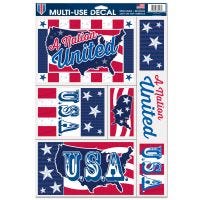 Patriotic Multi Use Decal 11" x 17"