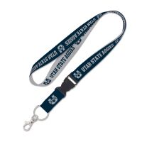 Utah State Aggies Heather Lanyard w/detachable buckle 1"