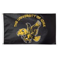 Iowa Hawkeyes / Vintage Collegiate UNIVERSITY OF IOWA RETRO Flag - Deluxe 3' X 5'