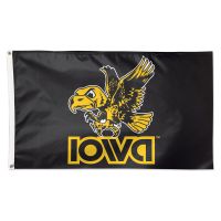 Iowa Hawkeyes / Vintage Collegiate IOWA RETRO2 Flag - Deluxe 3' X 5'