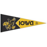 Iowa Hawkeyes / Vintage Collegiate IOWA ESTABLISHED 1847 Premium Pennant 12" x 30"