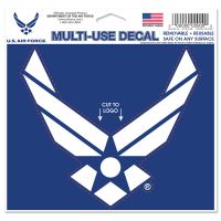 U.S. Air Force Multi-Use Decal - cut to logo 5" x 6"