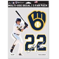 Milwaukee Brewers Multi Use 3 Fan Pack Christian Yelich