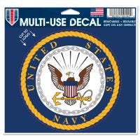 U.S. Navy Multi-Use Decal - cut to logo 5" x 6"