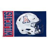 Arizona Wildcats HELMET Flag - Deluxe 3' X 5'