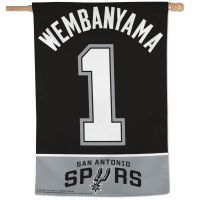 San Antonio Spurs Vertical Flag 28" x 40" Victor Wembanyama