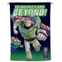 / Disney BUZZ TO INFINITY AND BEYOND Vertical Flag 28" x 40" Buzz