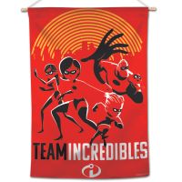 / Disney INCREDIBLES Vertical Flag 28" x 40" Incredibles - Multiple Characters