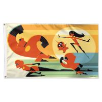 / Disney INCREDIBLES Flag - Deluxe 3' X 5' Incredibles - Multiple Characters