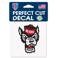 NC State Wolfpack Perfect Cut Color Decal 4" x 4"