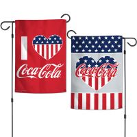 Coca-Cola Garden Flags 2 sided 12.5" x 18"