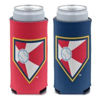 Wichita Wind Surge BASEBALL AND PLATE 12 oz Slim Can Cooler