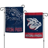 Lehigh Valley Iron Pigs FADE Garden Flags 2 sided 12.5" x 18"