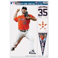 Houston Astros Multi Use Decal 11" x 17" Justin Verlander