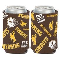 Wyoming Cowboys Scatterprint Can Cooler 12 oz.