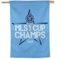 MLS Cup Champions New York City FC Vertical Flag 28" x 40"