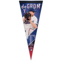 Texas Rangers PLAYERS CHOICE DIAMOND CLUB(R) Premium Pennant 12" x 30" Jacob deGrom