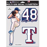 Texas Rangers PLAYERS CHOICE DIAMOND CLUB(R) Multi Use 3 Fan Pack Jacob deGrom