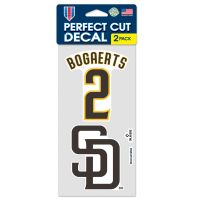 San Diego Padres Perfect Cut Decal Set of two 4"x4" Xander Bogaerts