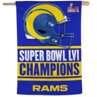 Super Bowl Champions Los Angeles Rams SUPER BOWL CHAMPION LA RAMS Vertical Flag 28" x 40"