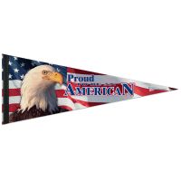 Patriotic Proud American Premium Pennant 12" x 30"