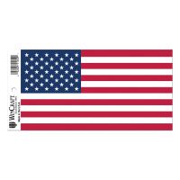 Patriotic Patriotic American Flag Bumper Strip 4"x8.35" 3" x 12"