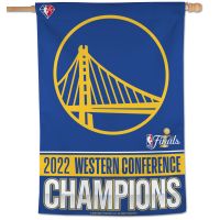 Western Conference Champions Golden State Warriors Vertical Flag 28" x 40"